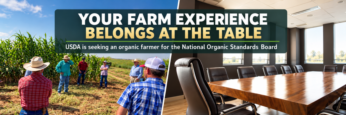 USDA Is Looking for an Organic Farmer to Help Shape Organic&nbsp;Standards